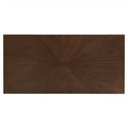 Alaine Modern Classic Dark Brown Walnut Wood Executive Desk|