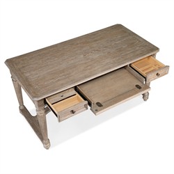 Michael Updated Traditional Brown Oak Writing Office Desk|