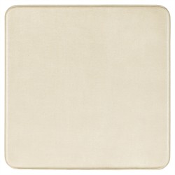 Elara Coastal Beach Cream Raffia Wood Square End Table|