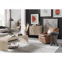 Tidus Modern Classic Black Wood Claw Foot Round Side Table|