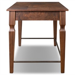 Galvin Brown Walnut Burl Desk|