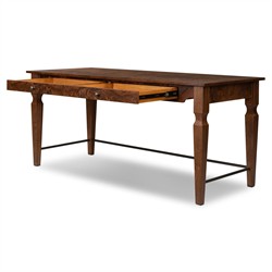 Galvin Brown Walnut Burl Desk|