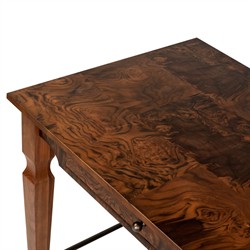 Galvin Brown Walnut Burl Desk|