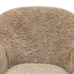 Webber Taupe Shearling Arm Chair|