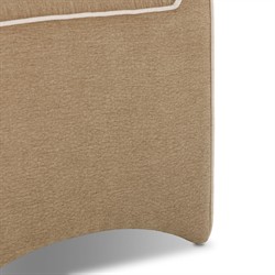 Allonia Modern Classic Beige Accent Stool|