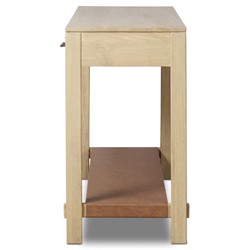 Blake Modern Classic Light Wash Wood Rectangular Console Table|