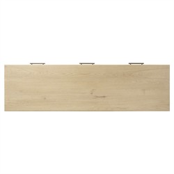 Blake Modern Classic Light Wash Wood Rectangular Console Table|