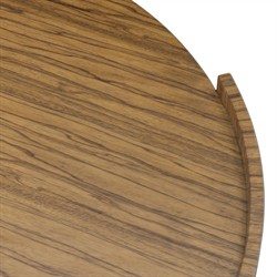 Damari Rustic Lodge Brown Wood Round Coffee Table|