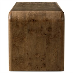 Daven Rustic Lodge Brown Oak Burl Desk|