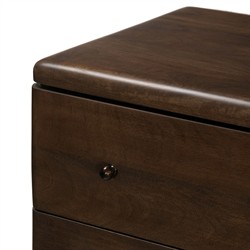 Eldrin Rustic Lodge Brown Mango Wood Double Dresser|