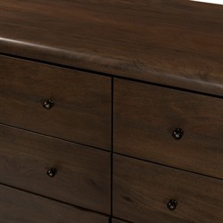 Eldrin Rustic Lodge Brown Mango Wood Double Dresser|