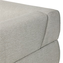 Evander Coastal Beach Grey Woven Outdoor Sofa - 96"|