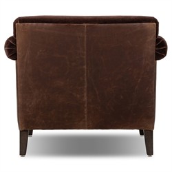 Harvey Updated Traditional Brown Velvet Club Chair|