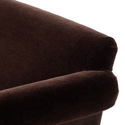 Harvey Updated Traditional Brown Velvet Club Chair|
