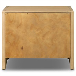 Hazel Modern Classic Light Wash Oak Reeded Nightstand|