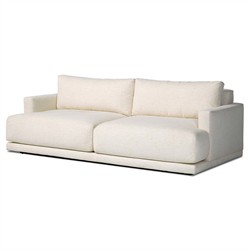 Jennings Modern Classic Cream Crypton Sofa - 85"|