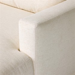 Jennings Modern Classic Cream Crypton Sofa - 85"|