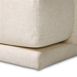 Jennings Modern Classic Cream Crypton Sofa - 85"|