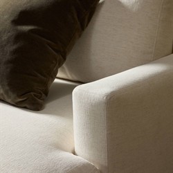 Jennings Modern Classic Cream Crypton Sofa - 85"|