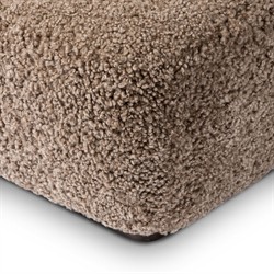 Justine Modern Classic Taupe Shearling Chaise Lounge|