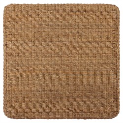 Keira Coastal Beach Bleached Woven Banana Leaf Square Coffee Table |