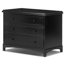 Kurk Updated Traditional Black Iron Nightstand|