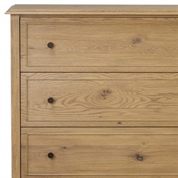 Adelaide Rustic Lodge Brown Aged Oak Tall Dresser|