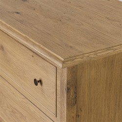 Adelaide Rustic Lodge Brown Aged Oak Tall Dresser|