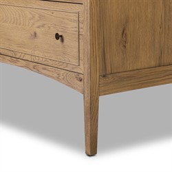 Adelaide Rustic Lodge Brown Aged Oak Tall Dresser|