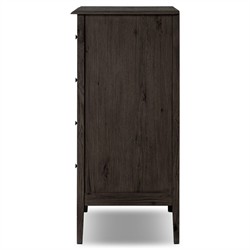 Adelaide Rustic Lodge Smoked Black Oak Tall Dresser|