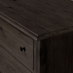 Adelaide Rustic Lodge Smoked Black Oak Tall Dresser|