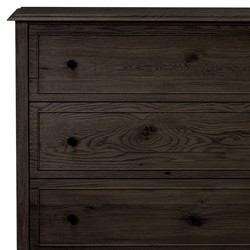 Adelaide Rustic Lodge Smoked Black Oak Tall Dresser|