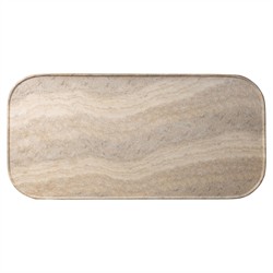 Manor Modern Classic Grey Concrete Rectangular Block Outdoor Coffee Table|