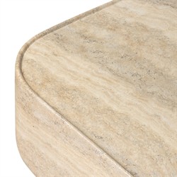 Manor Modern Classic Grey Concrete Rectangular Block Outdoor Coffee Table|