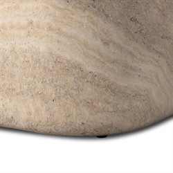 Manor Modern Classic Grey Concrete Rectangular Block Outdoor Coffee Table|