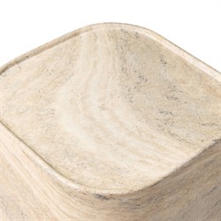 Manor Modern Classic Grey Concrete Block Outdoor End Table|