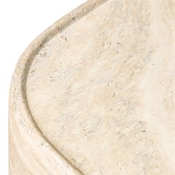 Manor Modern Classic Grey Concrete Block Outdoor End Table|