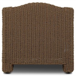 Marina Coastal Beach Cream Woven Outdoor Lounge Chair|