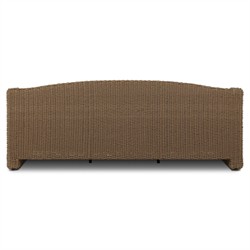 Marina Coastal Beach Cream Woven Outdoor Sofa - 93"|