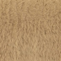 Marisol Updated Traditional Beige Shearling Wing Arm Chair|