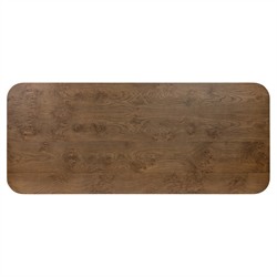 Morley Modern Classic Brown Burl Oak Rectangular Coffee Table|