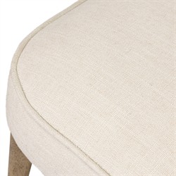 Andy Modern Classic Cream Performance Brown Wood Counter Stool|