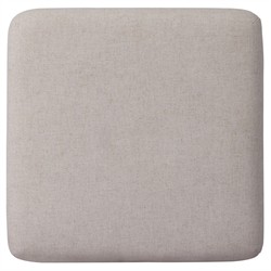 Raiko Coastal Beach Cream Woven Accent Stool|