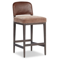 Ryver Modern Classic Brown Velvet Counter Stool|