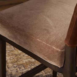 Ryver Modern Classic Brown Velvet Counter Stool|