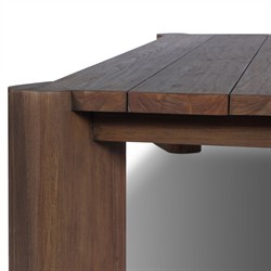 Soho Modern Classic Brown Teak Rectangular Outdoor Coffee Table|