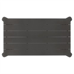 Soho Modern Classic Bronze Aluminum Rectangular Outdoor Coffee Table|