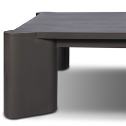Soho Modern Classic Bronze Aluminum Rectangular Outdoor Coffee Table|