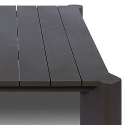 Soho Modern Classic Bronze Aluminum Rectangular Outdoor Coffee Table|