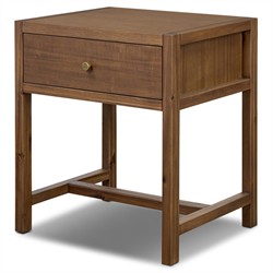 Timmy Rustic Lodge Brown Acacia Wood Small Nightstand|